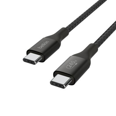 Cable USB-C a USB-C BoostCharge 240W PD 3.1 2m Negro – Belkin