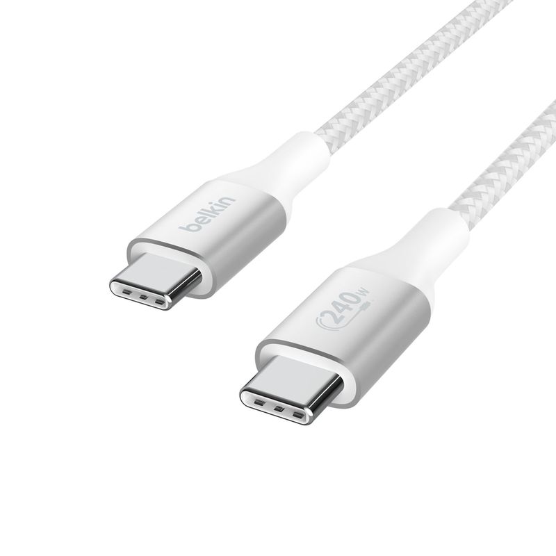 Cable USB-C a USB-C BoostCharge 240W PD 3.1 2m Blanco – Belkin