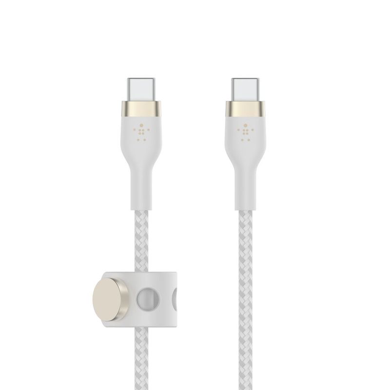 Cable USB-C a USB-C BoostCharge Pro Flex 60W 2m Blanco – Belkin