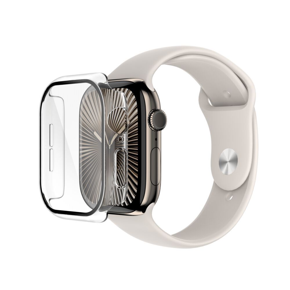 Protector 2-en-1 TemperedCurve con Bumper para Apple Watch Series 10 46mm Transparente – Belkin