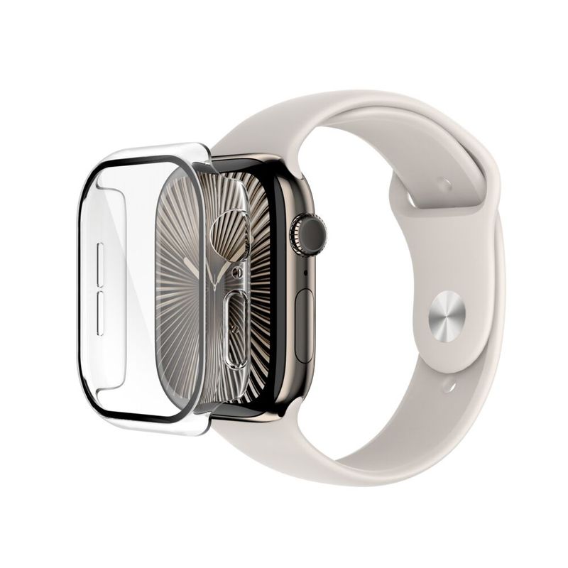 Protector 2-en-1 TemperedCurve con Bumper para Apple Watch Series 10 46mm Transparente – Belkin