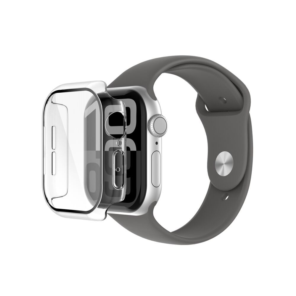 Protector 2-en-1 TemperedCurve con Bumper para Apple Watch Series 10 46mm Transparente – Belkin