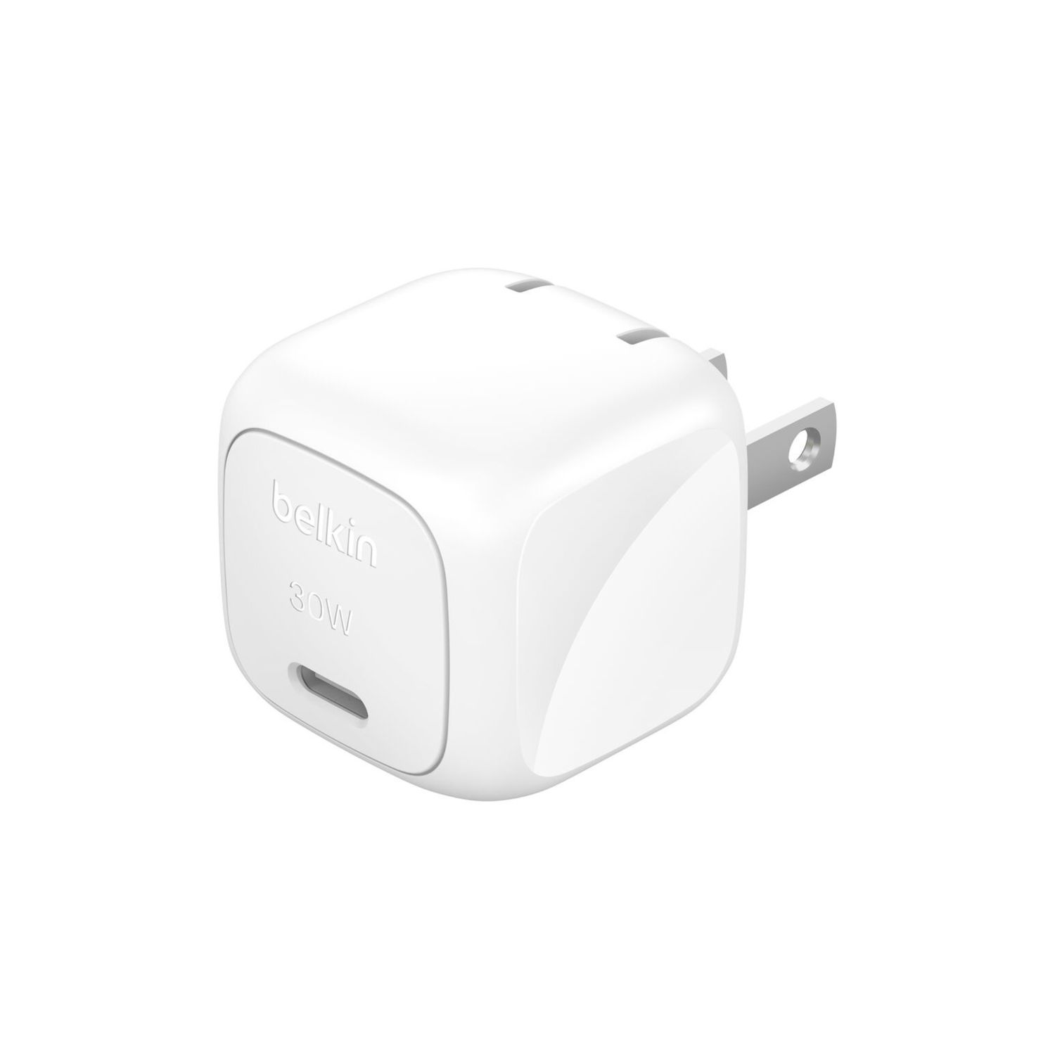 Cargador de Pared Compacto BoostCharge 30W USB-C Blanco – Belkin