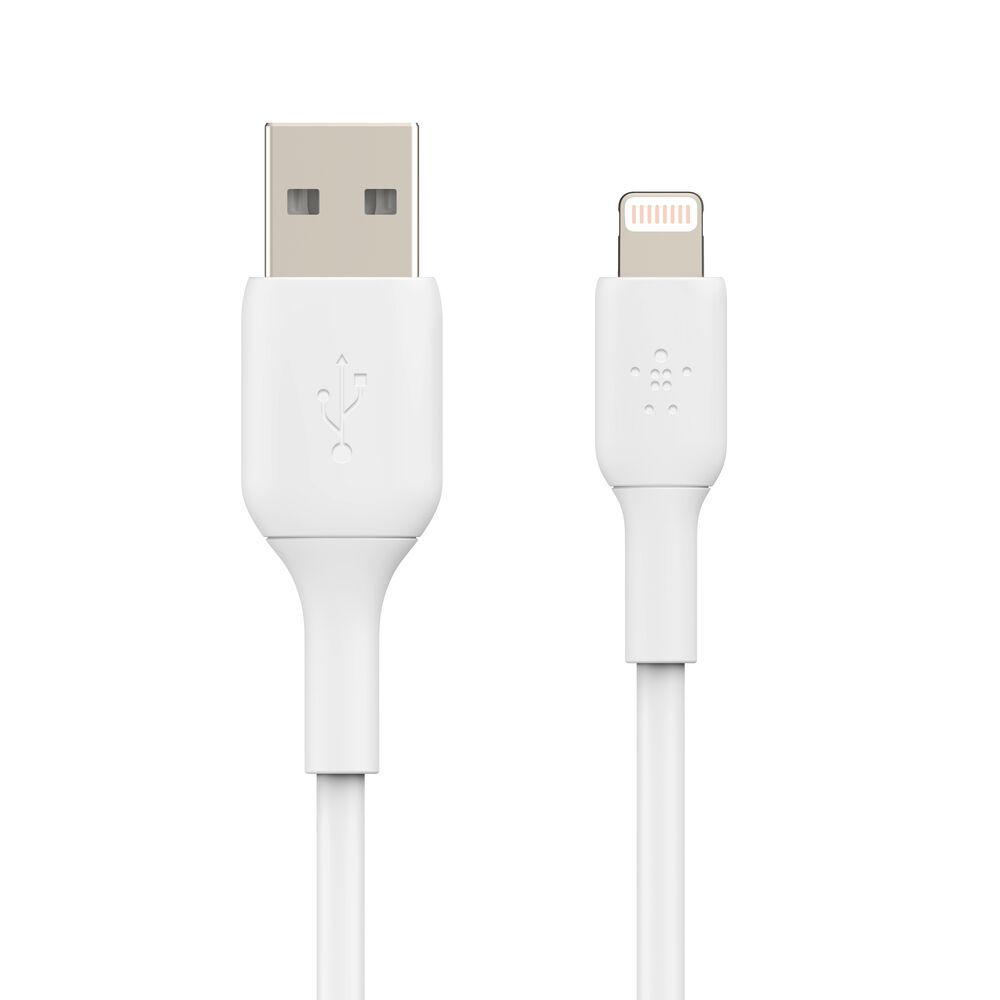 Cable USB-A a Lightning BoostCharge 2m Blanco – Belkin Cable USB-A a Lightning BoostCharge 2m Blanco – Belkin