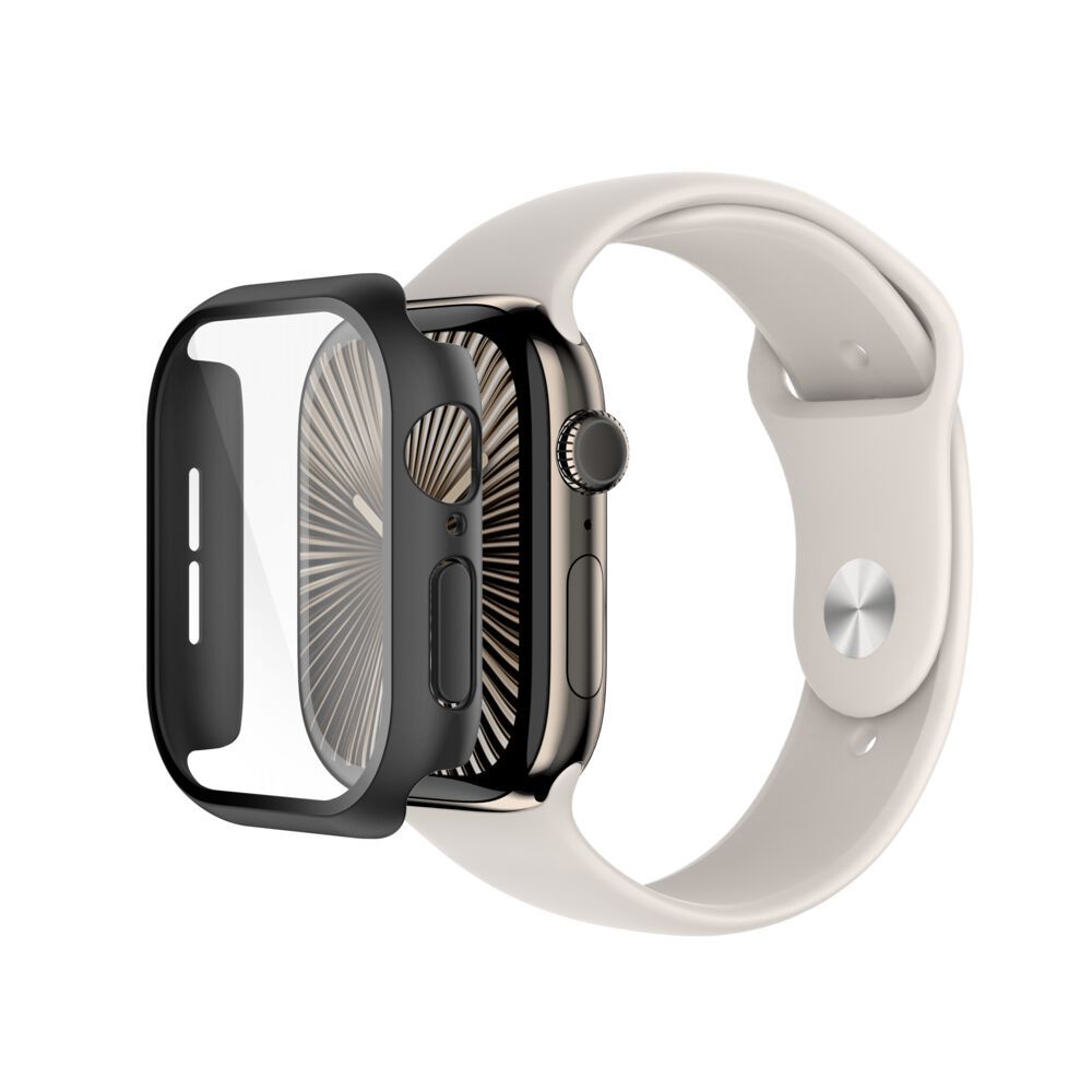 Protector 2-en-1 TemperedCurve con Bumper para Apple Watch Series 10 46mm Negro – Belkin Protector 2-en-1 TemperedCurve con Bumper para Apple Watch Series 10 46mm Negro – Belkin