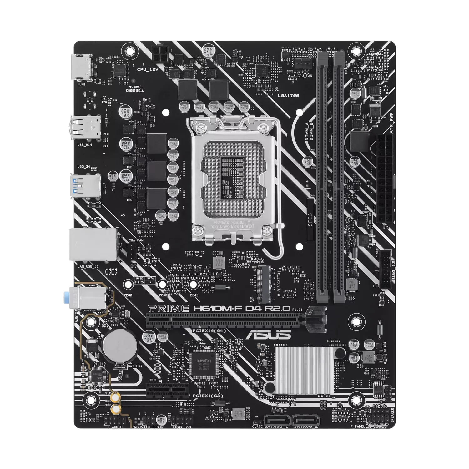 ​Motherboard Prime H610M-F D4 R2.0 LGA1700 DDR4 – ASUS
