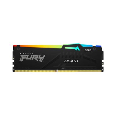 Memoria RAM FURY Beast RGB DDR5 16GB 5600MT/s Negro – Kingston