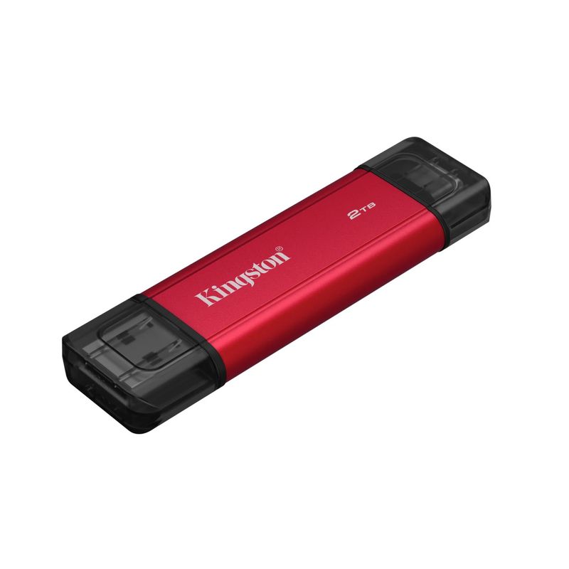 SSD Externo Portátil Dual 2TB USB-A/USB-C Rojo – Kingston