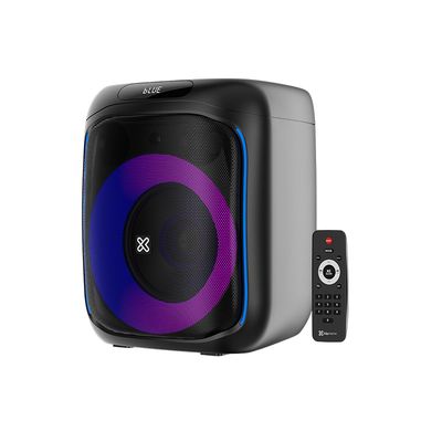 Bocina Portátil BoomBlaster 120W RMS con Luces LED Negro – Klip Xtreme