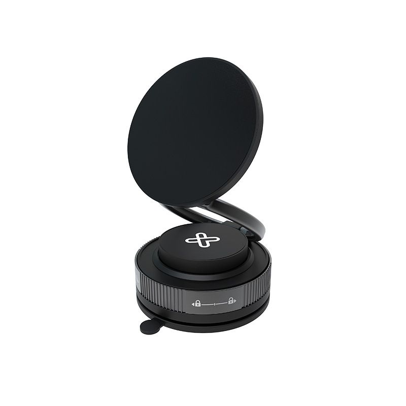 Soporte Magnético para Celular MagnoVac con Ventosa Negro – Klip Xtreme