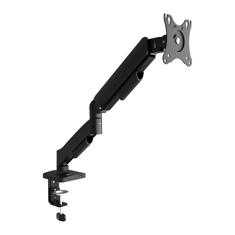 Soporte de Escritorio para Monitor 17″–32″ con Brazo de Gas Negro – Klip Xtreme