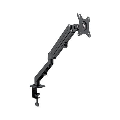Soporte de Escritorio para Monitor 17″–27″ con Brazo Neumático Negro – Klip Xtreme