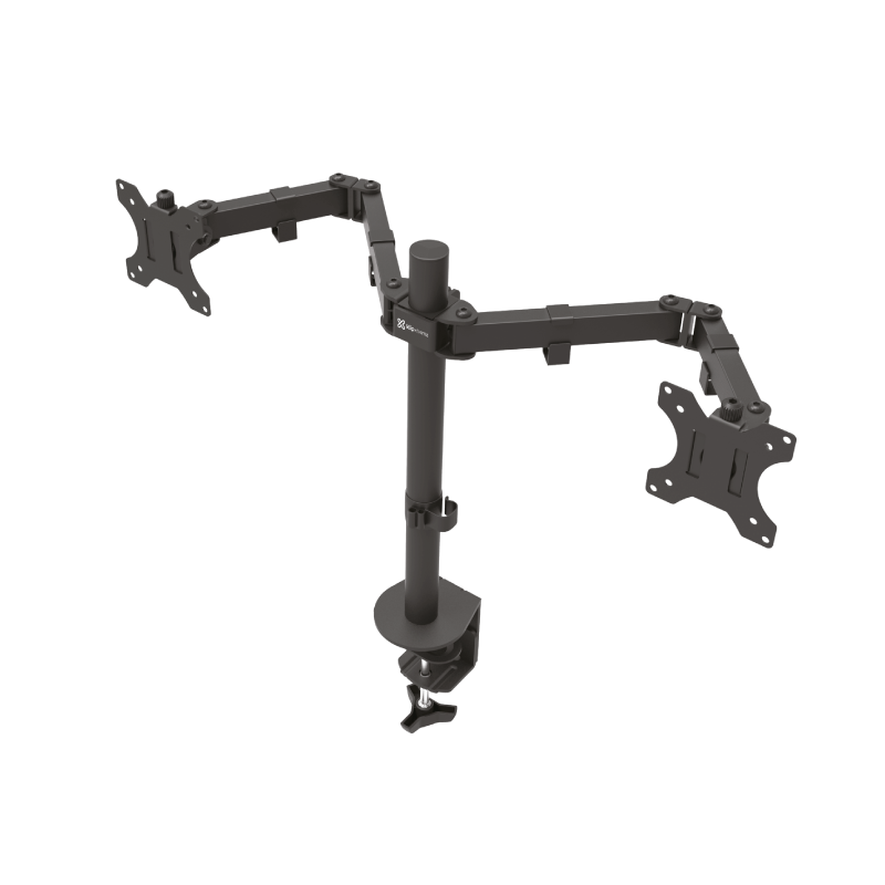 Soporte Doble Articulado para Monitores 13″–32″ Negro – Klip Xtreme