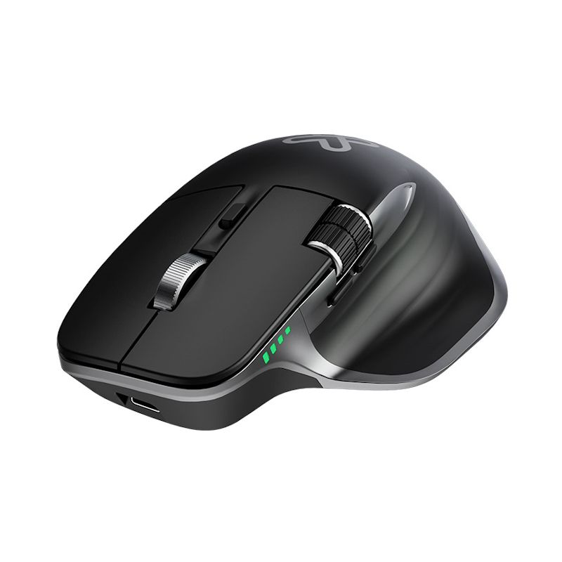 Mouse Ergonómico Inalámbrico ThumbGlide con Scroll Horizontal Negro – Klip Xtreme