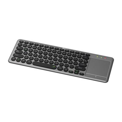 Teclado KeyGlider Bluetooth y 2.4 GHz con Touchpad Gris y Negro – Klip Xtreme