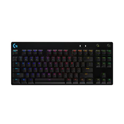 Teclado Mecánico Gamer PRO TKL GX Blue Clicky QWERTY Inglés Negro – Logitech G Teclado Mecánico Gamer PRO TKL GX Blue Clicky QWERTY Inglés Negro – Logitech G