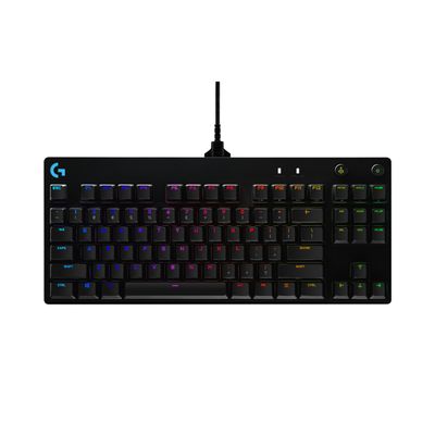 Teclado Mecánico Gamer PRO TKL GX Blue Clicky QWERTY Inglés Negro – Logitech G