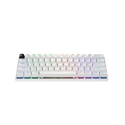 Teclado Gamer Inalámbrico PRO X 60 LIGHTSPEED Óptico Táctil Inglés US Blanco – Logitech G