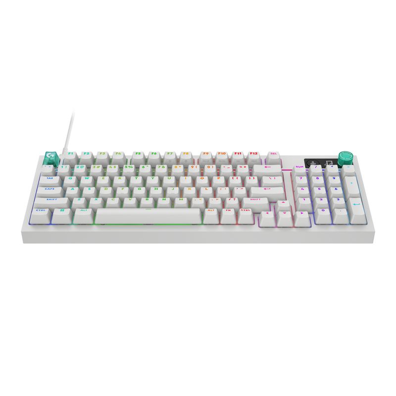 Teclado Mecánico Gamer G316 X 98 Táctil QWERTY Inglés Blanco – Logitech G