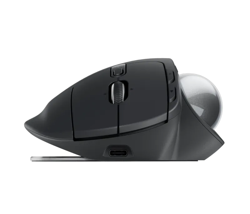 Mouse Ergonómico Inalámbrico MX Ergo S con Trackball Grafito – Logitech
