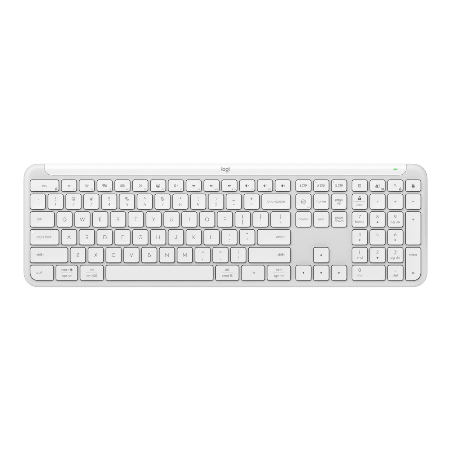 Teclado Inalámbrico Signature Slim K950 Español Blanco Crudo – Logitech