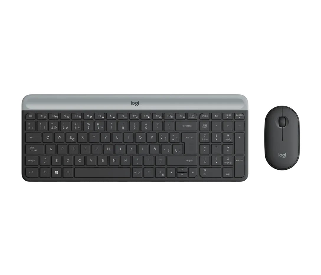 Combo Inalámbrico Teclado Español y Mouse MK470 Slim Grafito – Logitech