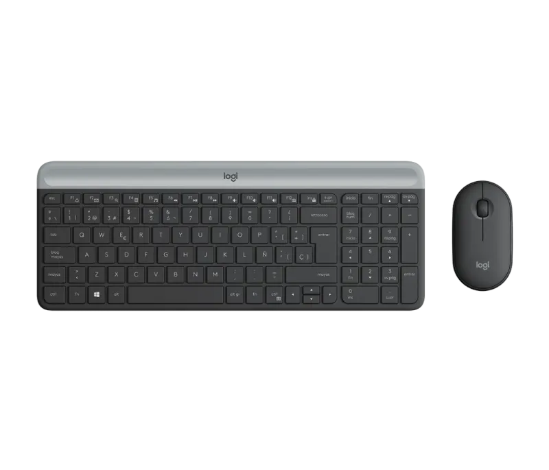 Combo Inalámbrico Teclado Español y Mouse MK470 Slim Grafito – Logitech