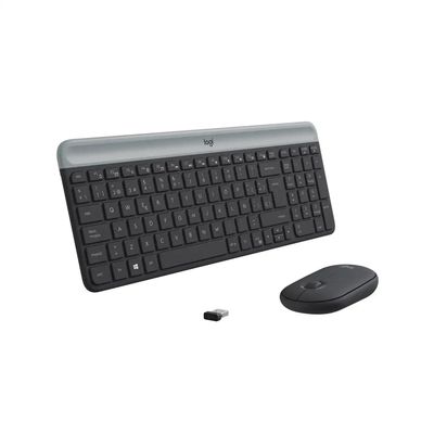 Combo Inalámbrico Teclado Español y Mouse MK470 Slim Grafito – Logitech