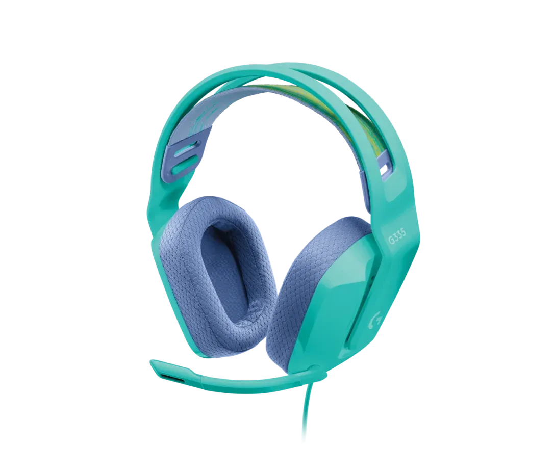 Auricular Gamer Cableado G335 3.5 mm Menta – Logitech G