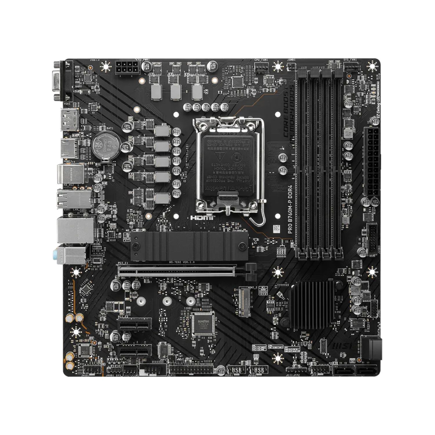 Tarjeta Madre PRO B760M-P DDR4 LGA 1700 – MSI Tarjeta Madre PRO B760M-P DDR4 LGA 1700 – MSI