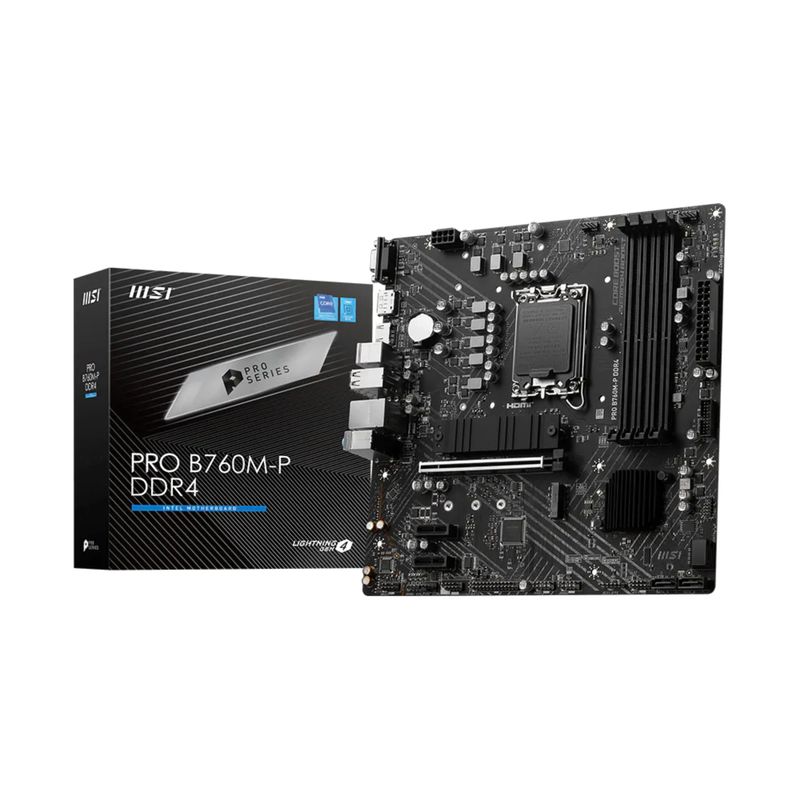 Tarjeta Madre PRO B760M-P DDR4 LGA 1700 – MSI