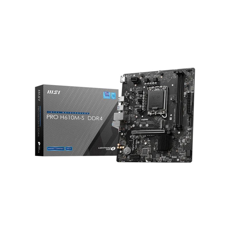 Tarjeta Madre PRO H610M-S DDR4 LGA 1700 – MSI