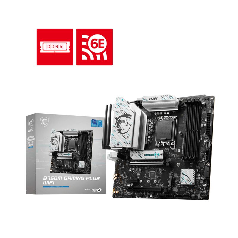 Tarjeta Madre B760M Gaming Plus WiFi DDR5 LGA 1700 – MSI