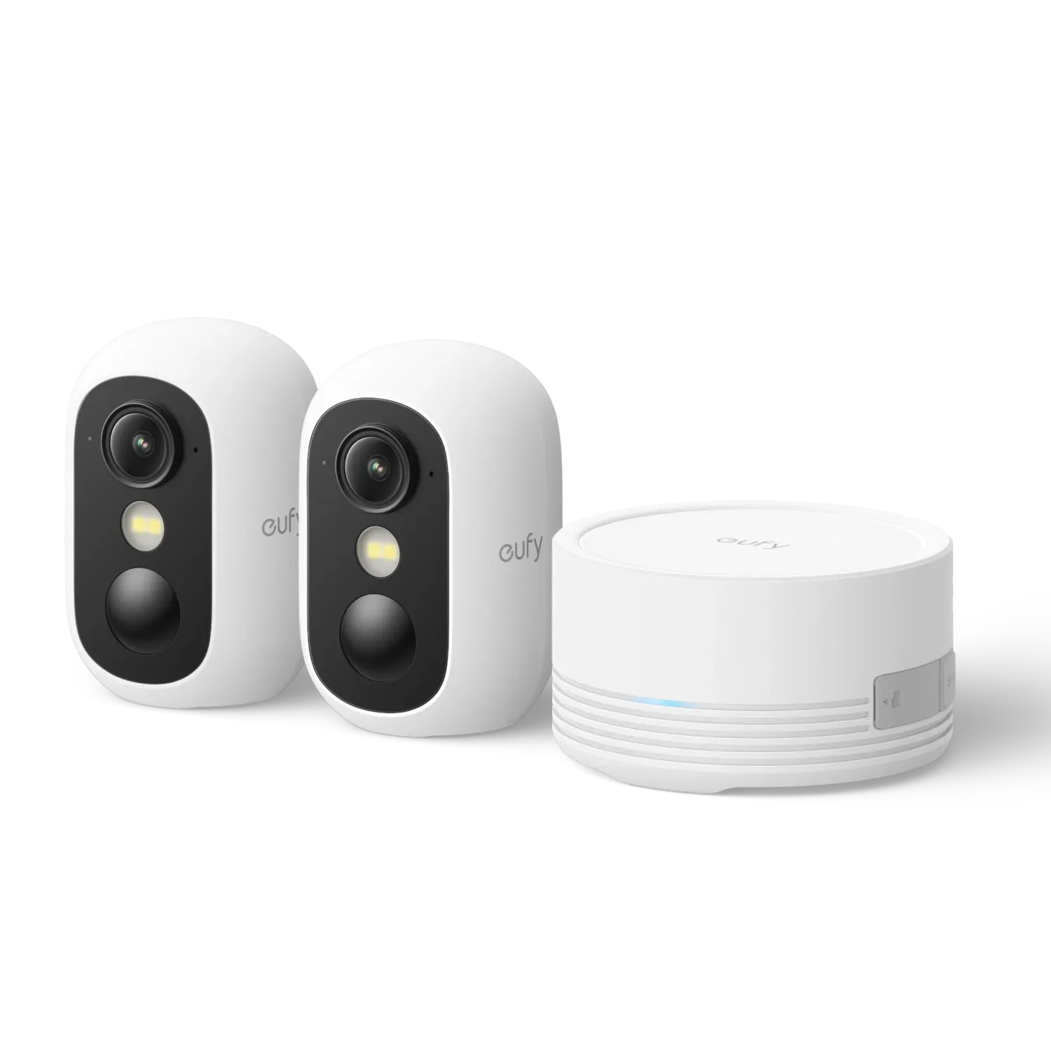 ​Kit de 2 Cámaras de Seguridad eufyCam C35 1080p + HomeBase Mini Blanco – Eufy