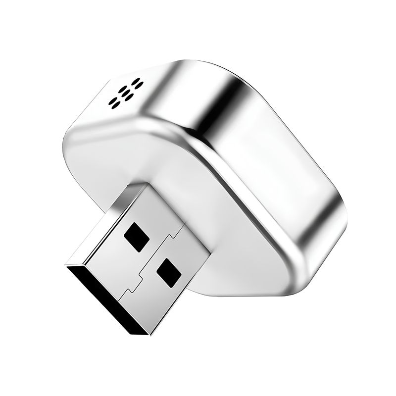 Adaptador Inalámbrico 4 en 1 para CarPlay, Android Auto, AirPlay y Mirror Link con Luz RGB Plateado – Milong