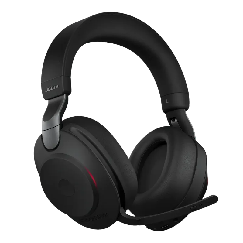 Headset Inalámbrico Evolve2 85 con ANC, Microsoft Teams y Base de Carga Negro – Jabra
