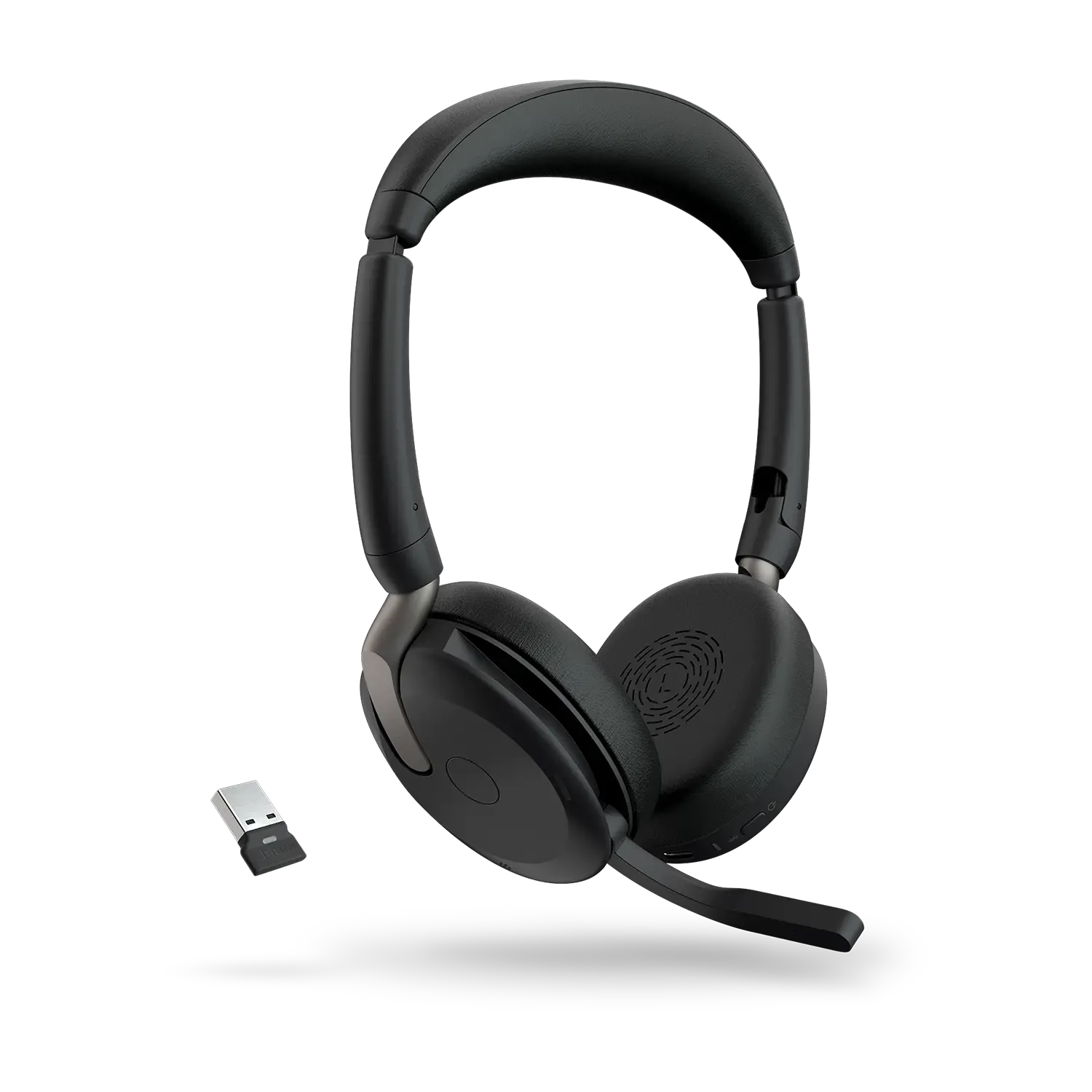 Headset Inalámbrico Evolve2 65 Flex UC con ANC y Carga Inalámbrica Negro – Jabra
