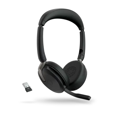 Headset Inalámbrico Evolve2 65 Flex UC con ANC y Carga Inalámbrica Negro – Jabra Headset Inalámbrico Evolve2 65 Flex UC con ANC y Carga Inalámbrica Negro – Jabra