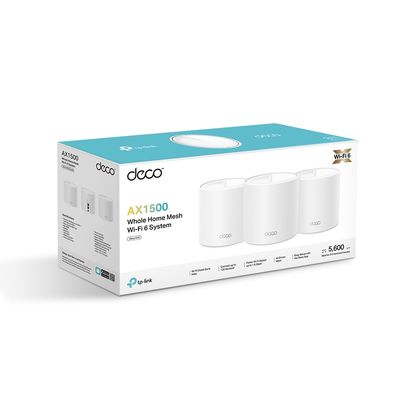 Sistema Wi-Fi 6 Mesh Deco X10 AX1500 de 3 Unidades Blanco – TP-Link
