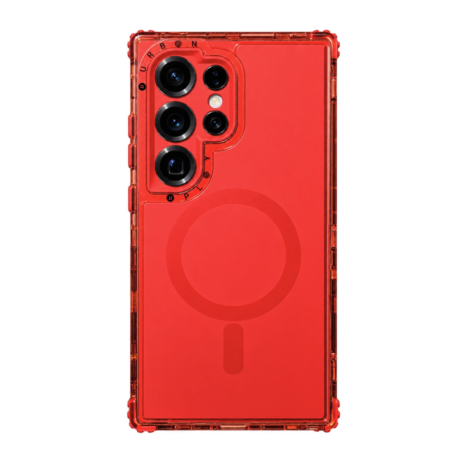 Case Magnético Urban Play Shield Soft para Samsung Galaxy – Rojo Coral