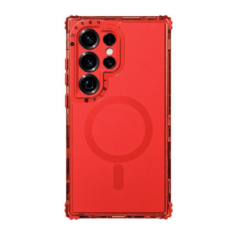 Case Magnético Urban Play Shield Soft para Samsung Galaxy – Rojo Coral