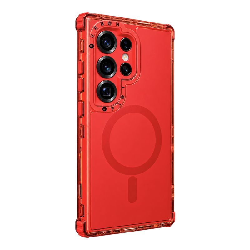 Case Magnético Urban Play Shield Soft para Samsung Galaxy – Rojo Coral