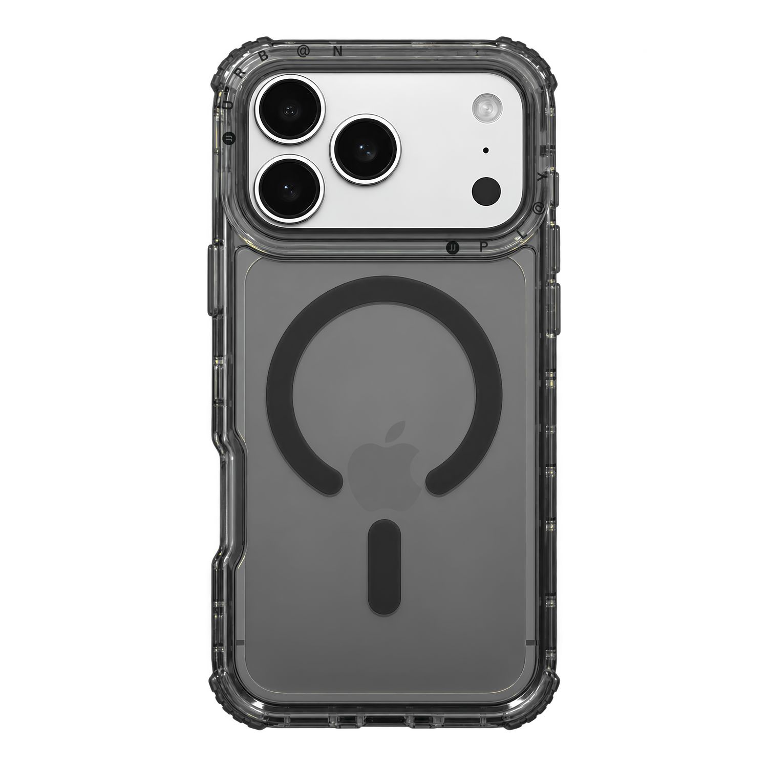 Case MagSafe Urban Play Shield Clear para iPhone – Negro Humo