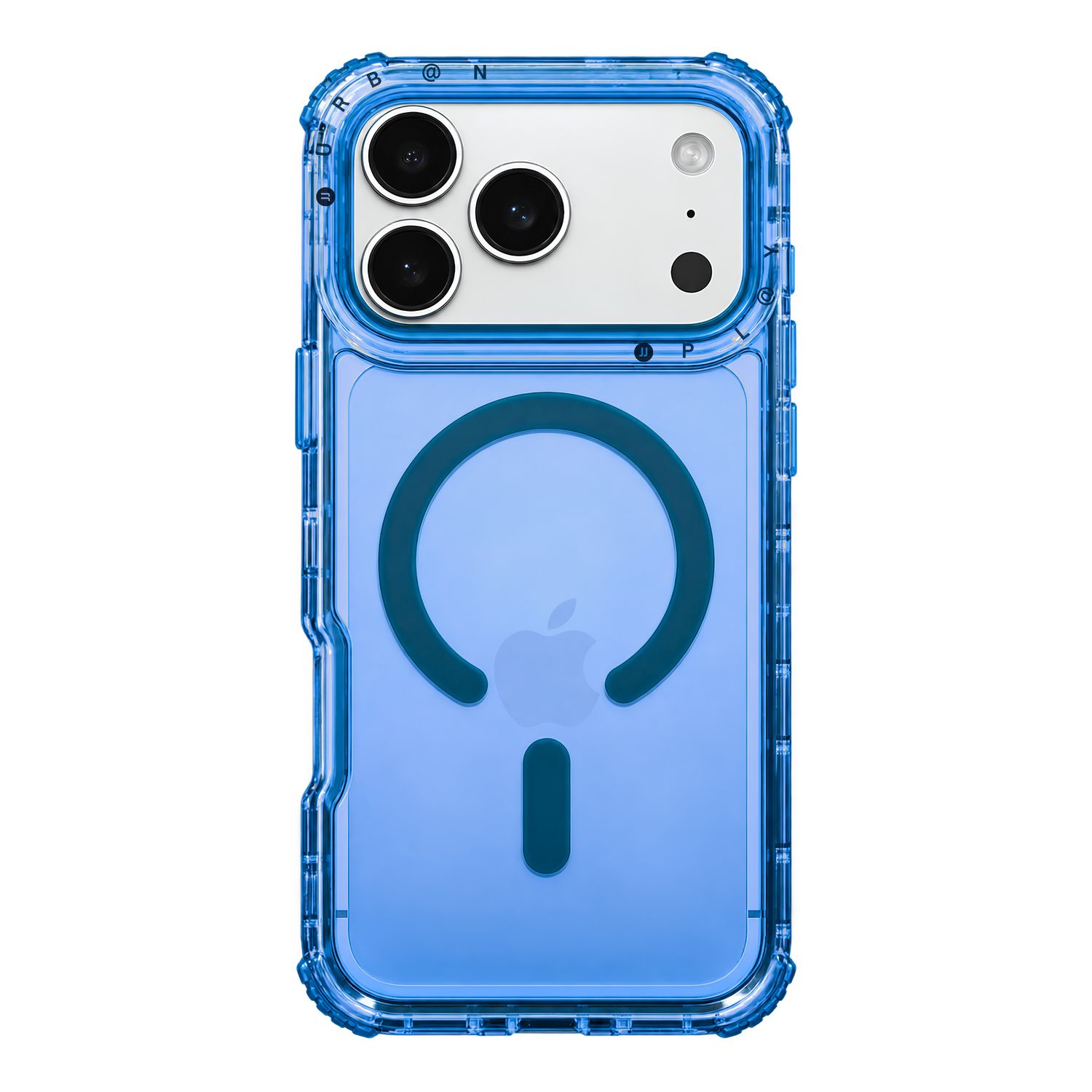 Case MagSafe Urban Play Shield Clear para iPhone – Azul Cielo