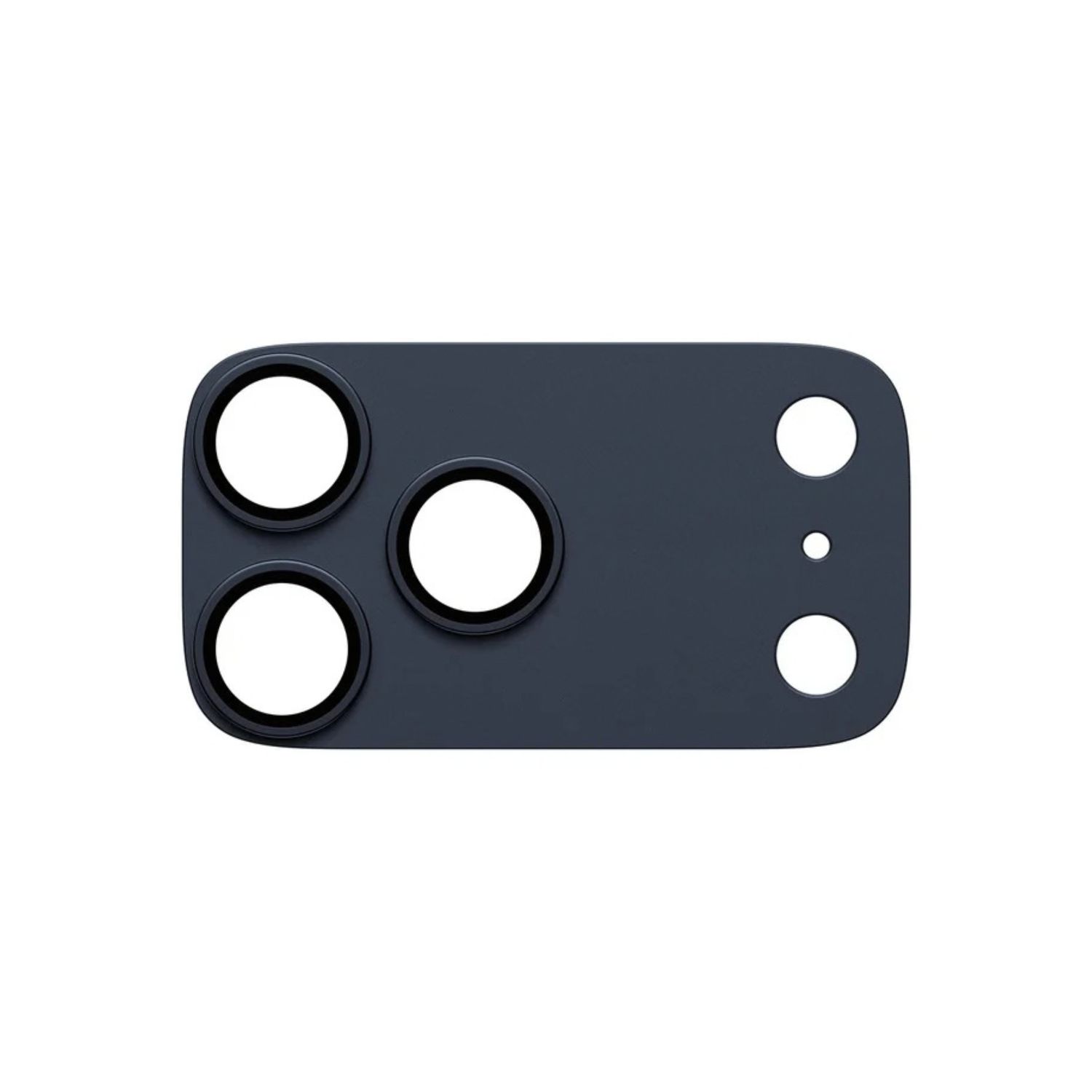 Protector Integral de Cámara con Marco de Aluminio para iPhone - Azul Profundo
