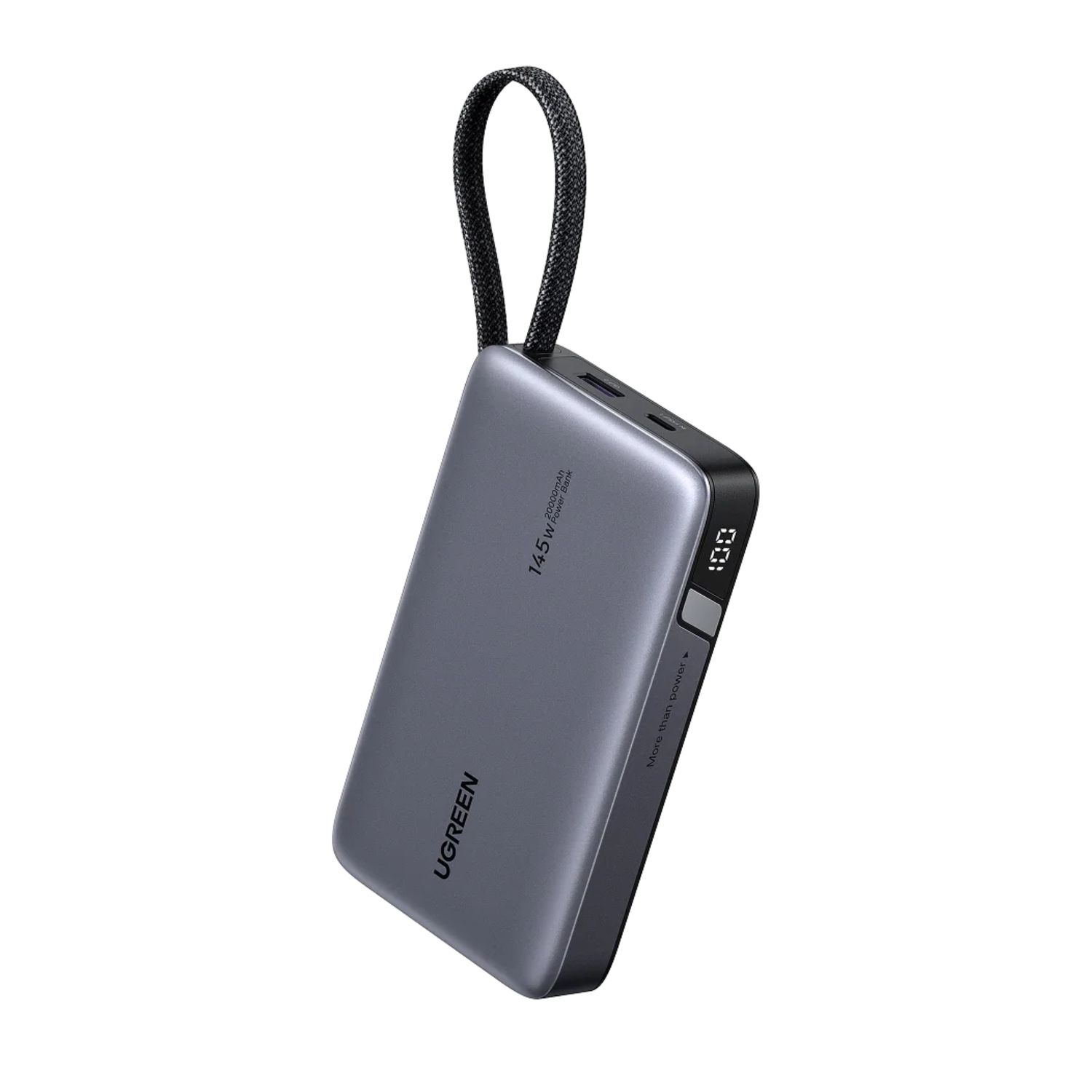 Batería Portátil Nexode 20,000 mAh 145W con Cable USB-C Integrado y Pantalla – UGREEN