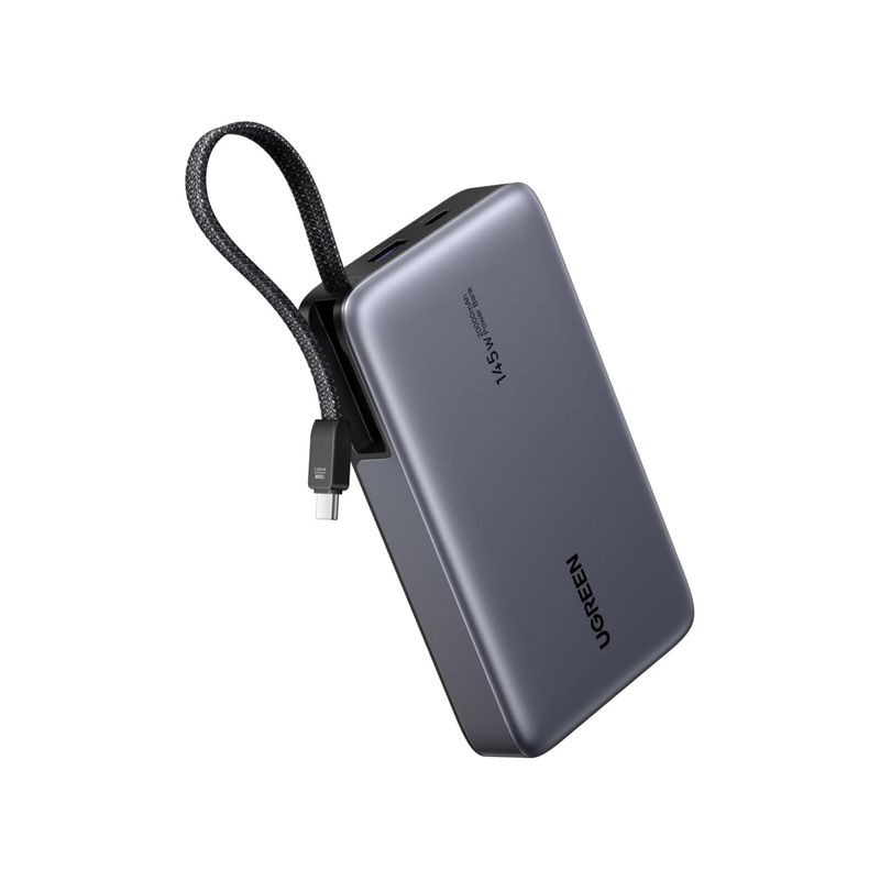 Batería Portátil Nexode 20,000 mAh 145W con Cable USB-C Integrado y Pantalla – UGREEN