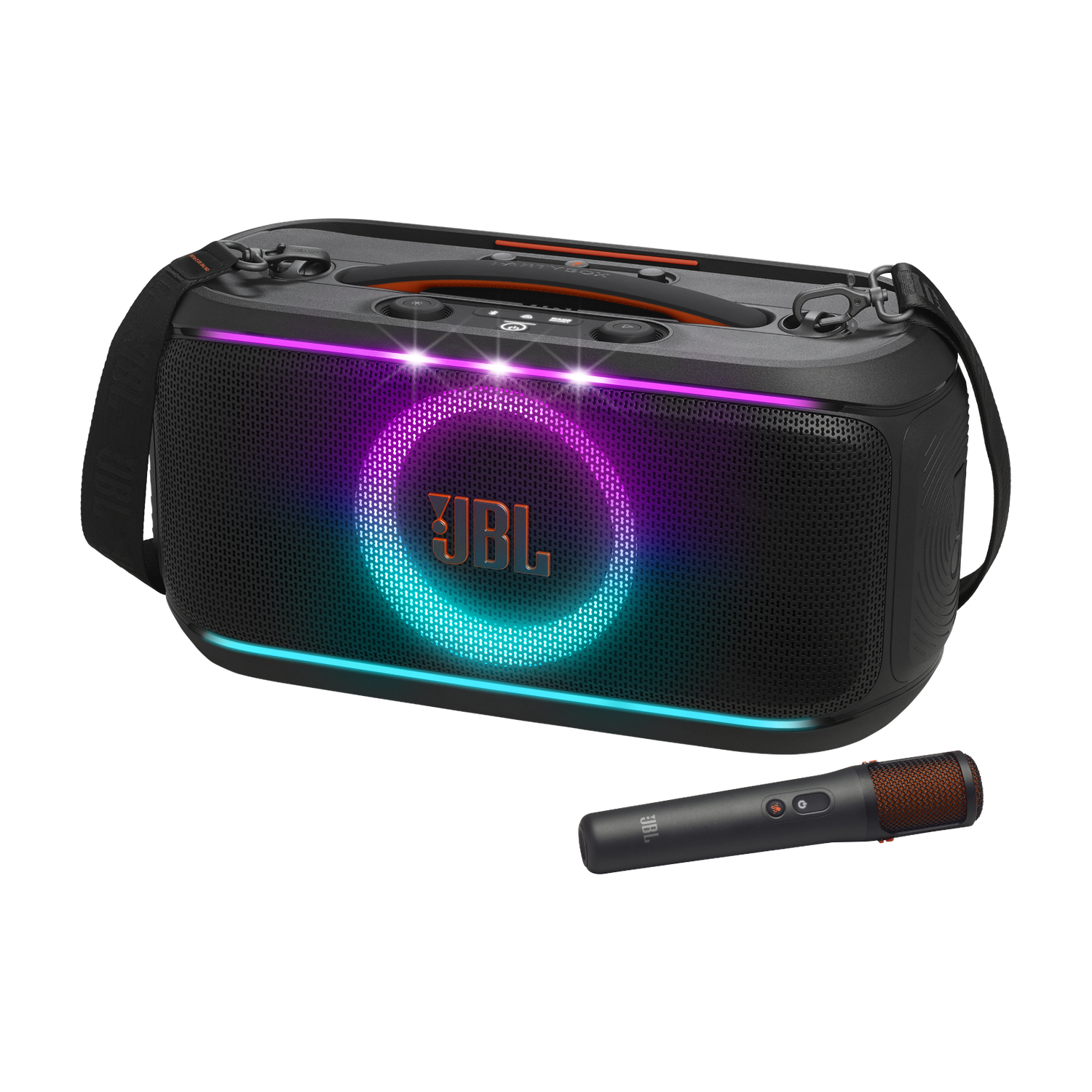 Bocina PartyBox Encore 2 Plus 100W con 2 Micrófonos Negra – JBL