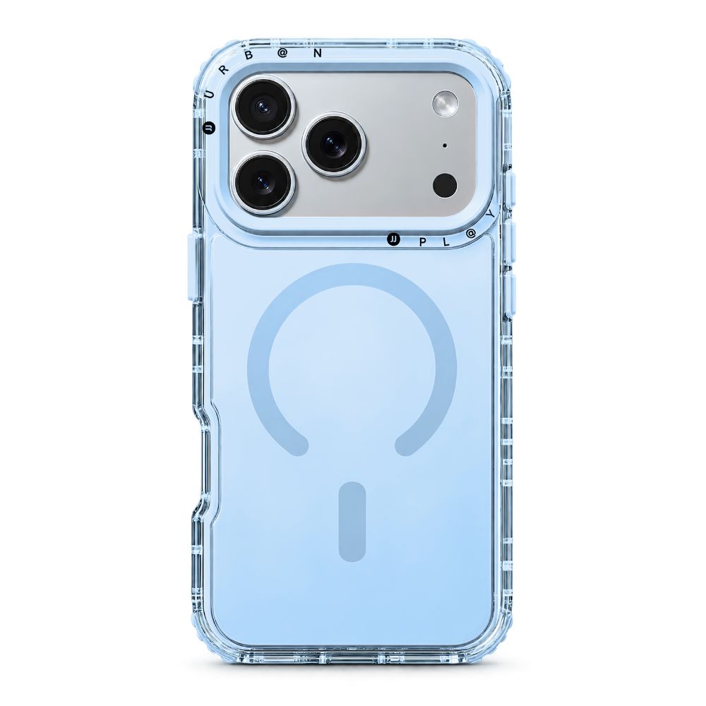 Case MagSafe Urban Play Shield Soft para iPhone – Celeste
