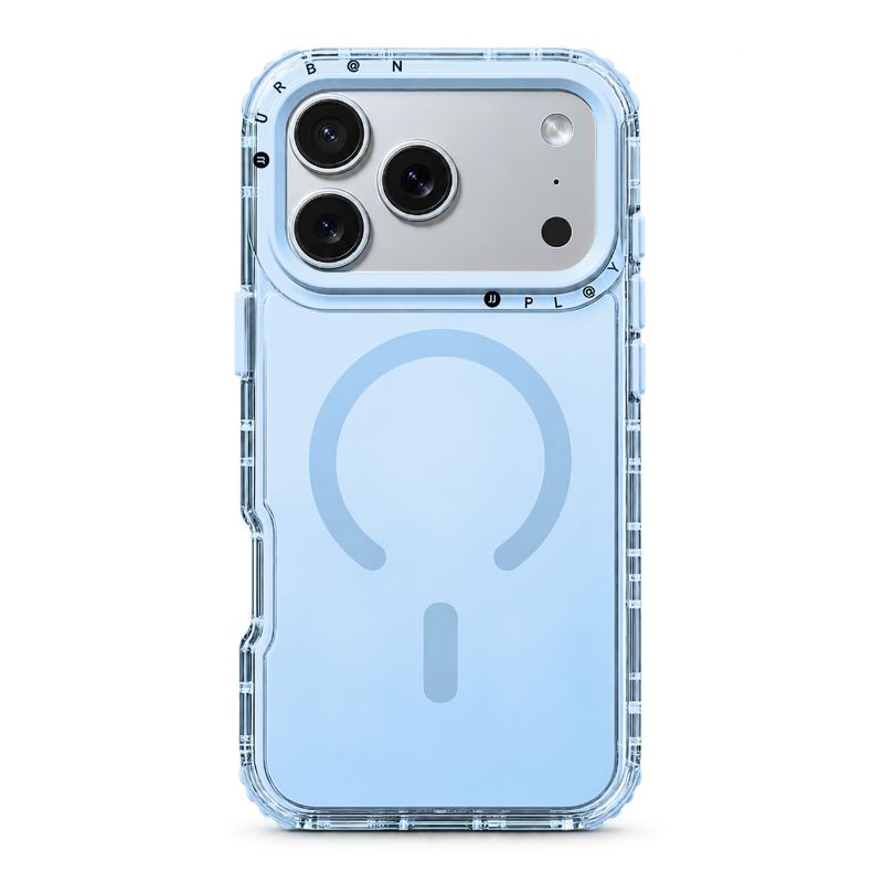 Case MagSafe Urban Play Shield Soft para iPhone – Celeste